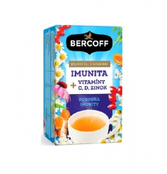 Bercoff čaj IMUNITA vitamíny C, D + Zinek 24 g, 16 x 1,5 g